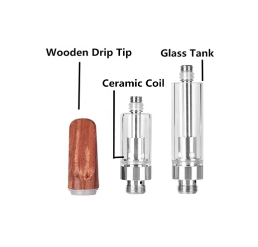Tré dreypi silfurfyllanlegt CBD skothylki, 51 0 skrúfuþráður leka sönnun atomizer með 1,2ohm keramik spólu fyrir rafhlöðukassa mod & cbd\/þykkt olíu vape penna (einnota, 1,0ml, engin nikótín)