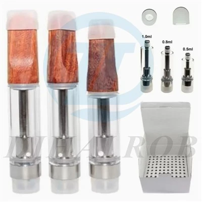 Sígarettu atomizer tóm vape vaporizer penna körfu skothylki tré dreypi sígarettuhafa